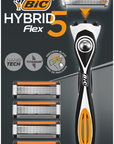 Tuotekuva: Bic Hybrid Flex 5 varsi ja 4 vaihtoter��