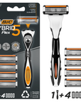 Tuotekuva: Bic Hybrid Flex 5 varsi ja 4 vaihtoterää