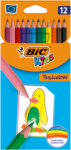 BIC Kids Tropicolors värikynä 12kpl