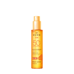 Nuxe Sun Tanning Sun Oil High Protection SPF 50 for Face and Body 150 ml Aurinkosuojaöljy kasvoille ja vartalolle