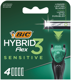 BIC varaterä Hybrid Flex 3 Sensitive 4kpl