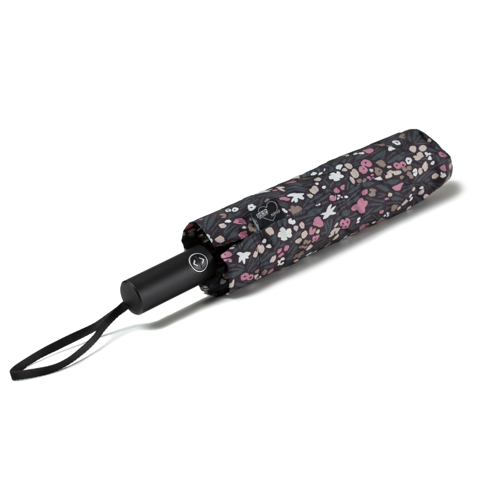 Tuotekuva: Nanso Puolukka Sateenvarjo musta/pinkki