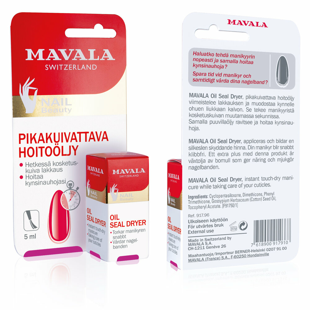 Tuotekuva: Mavala Oil Seal Dryer 5 ml pikakuivattava hoitoöljy