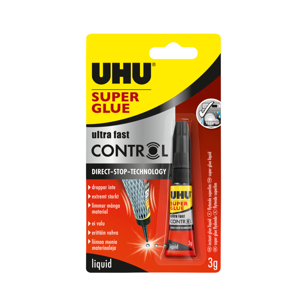 Tuotekuva: UHU Control pikaliima 3g 1kpl