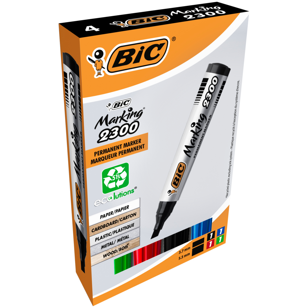 Tuotekuva: BIC Marking 2300 merkkaustussi värilajitelma 4kpl