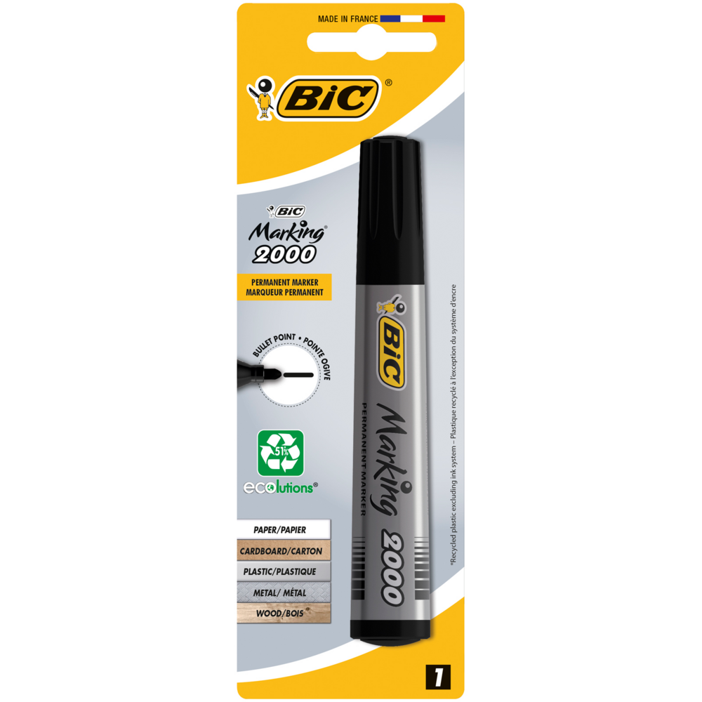 Tuotekuva: BIC Marking 2000 merkkaustussi musta 1kpl