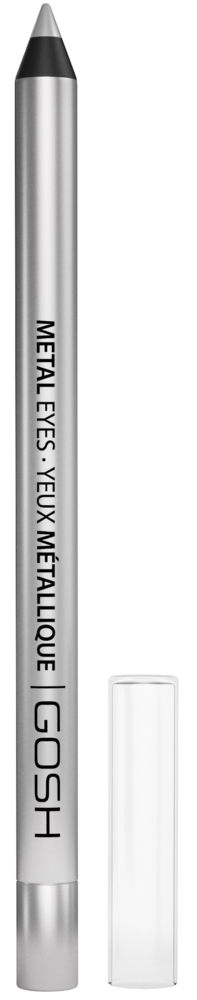 Tuotekuva: GOSH Metal Eyes Eyeliner -silmänrajauskynä 1,2g, 004 Silver Stone