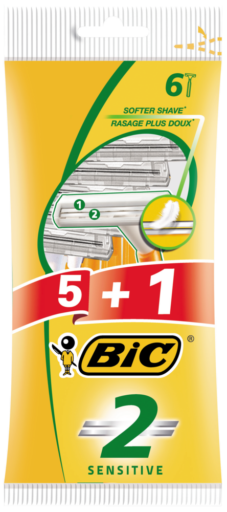 Tuotekuva: BIC varsiterä 2 Sensitive 5+1-pack