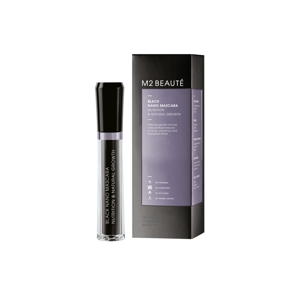 Tuotekuva: M2 Beauté Black Nano Mascara Nutrition & Natural Growth -ripsiväri 6 ml