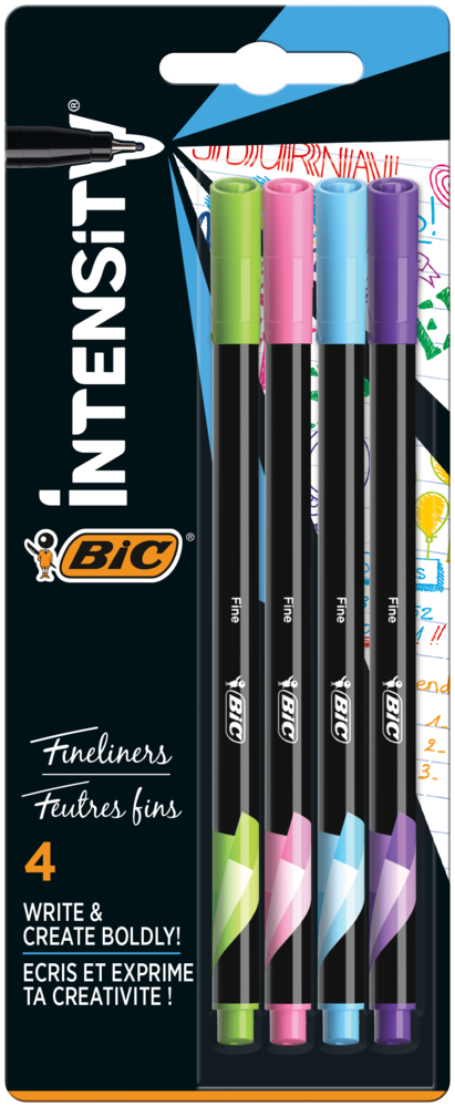 Tuotekuva: BIC Intensity Fun fine kuitukärkikynä 4kpl