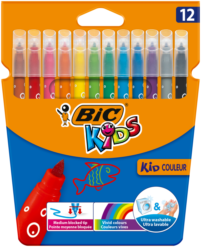 Tuotekuva: BIC Kids Kid Couleur huopakynä 12kpl