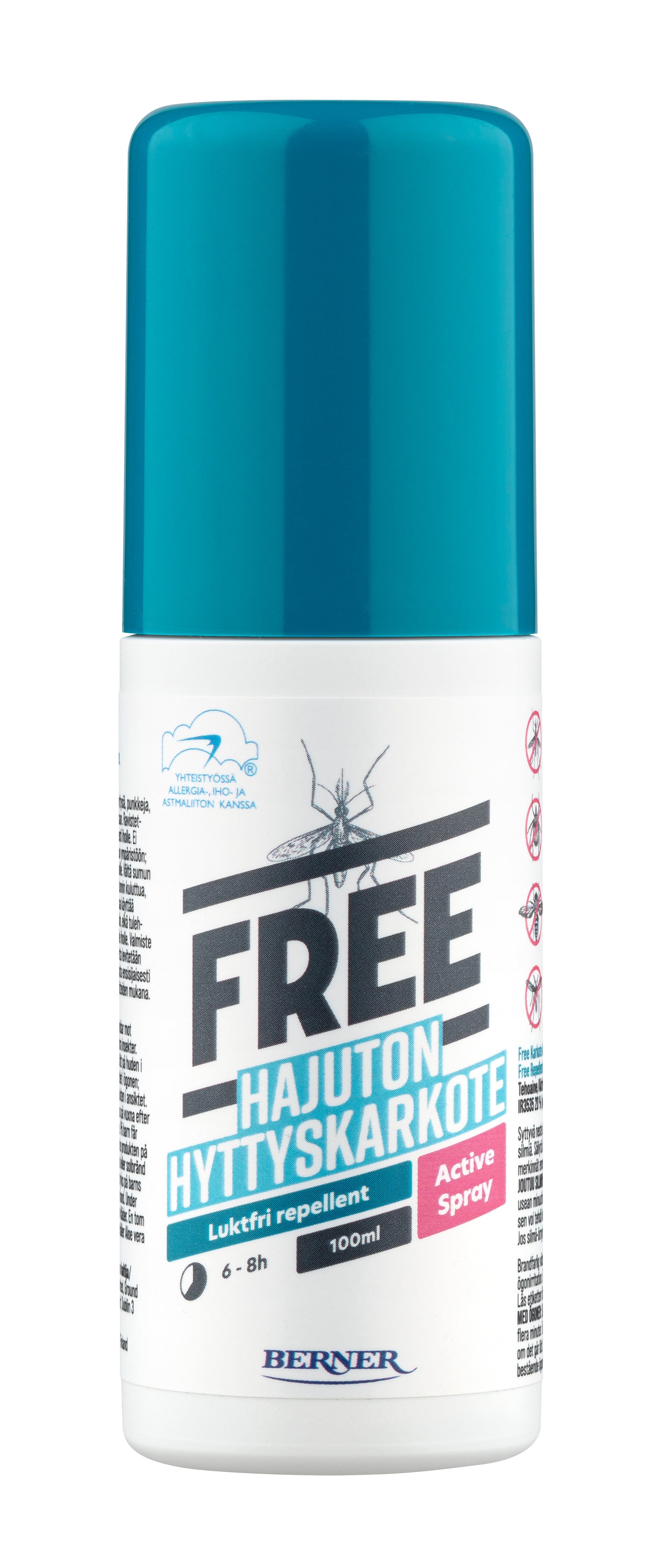 Tuotekuva: Free  Hyttyskarkote active spray 100ml