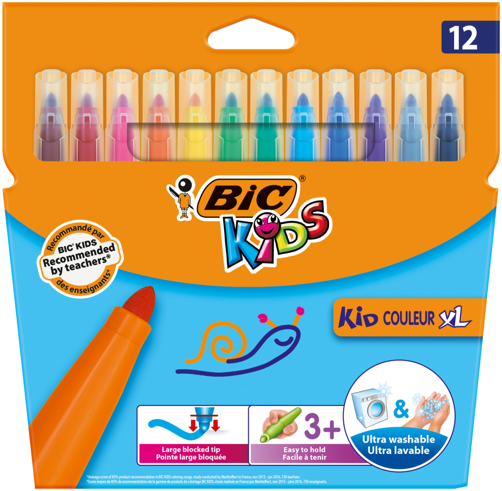 Tuotekuva: BIC Kids Kid Couleur XL huopakynä 12kpl