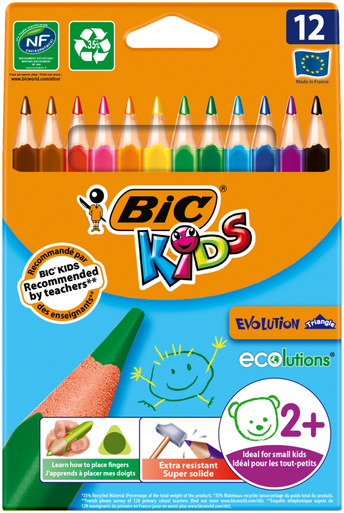 Tuotekuva: BIC Kids Evolution Triangle värikynä 12kpl