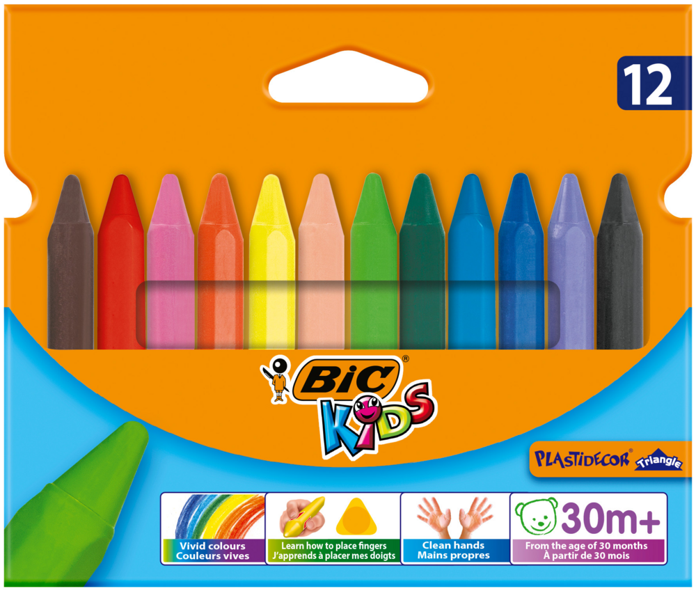 Tuotekuva: BIC Kids Plastidecor Triangle muovivahaliitu 12kpl