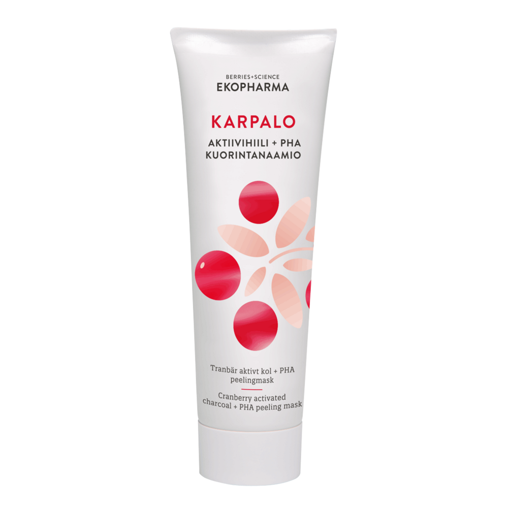 Tuotekuva: EKOPHARMA Karpalo AktiivihiiliPHA Kuorintanaamio 50ml