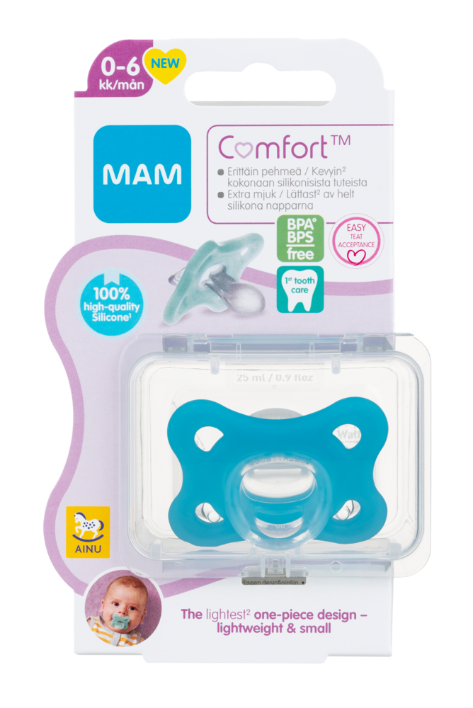 Tuotekuva: Ainu Mam Comfort 0-6kk silikonitutti 1 kpl