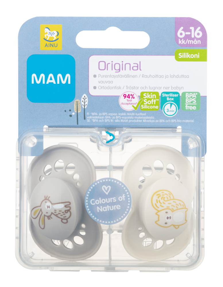 Tuotekuva: Ainu Mam tutti Original silikoni 6-16kk 2 kpl