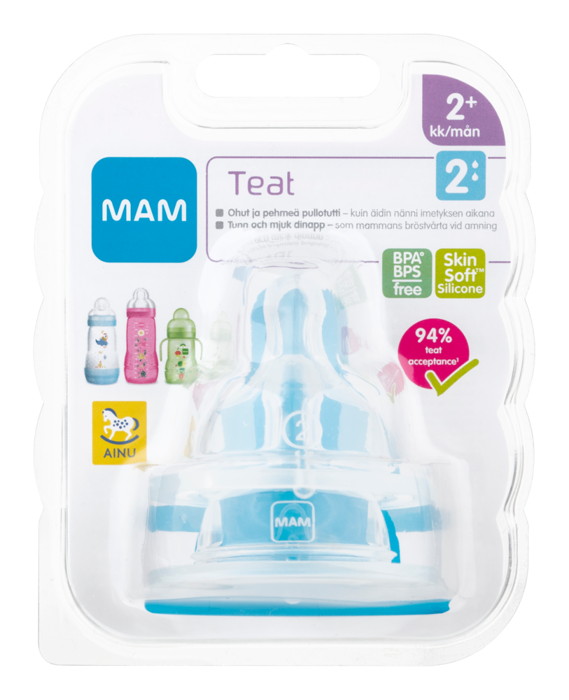 Tuotekuva: Ainu Mam pullotutti Teat2 2kk+ 2kpl