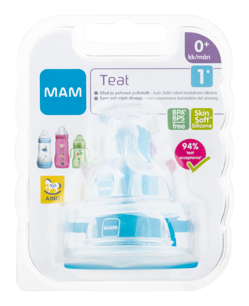 Tuotekuva: Ainu Mam pullotutti Teat1 0kk+ 2 kpl 