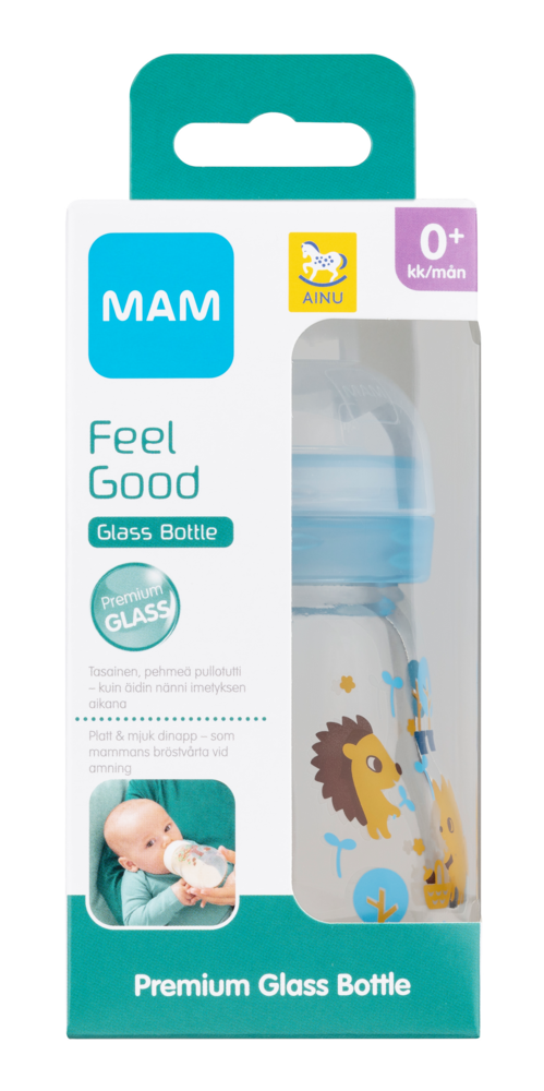 Tuotekuva: Ainu Mam Feel Good lasinen tuttipullo 170 ml