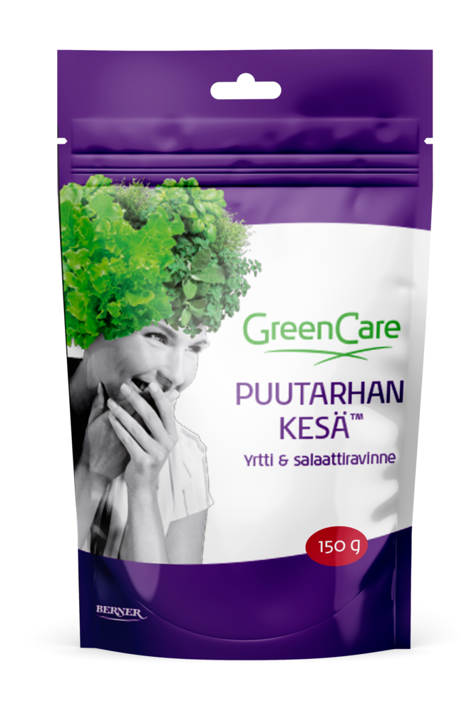 Tuotekuva: GreenCare Puutarhan Kesä Yrtti- ja Salaattiravinne 150g 