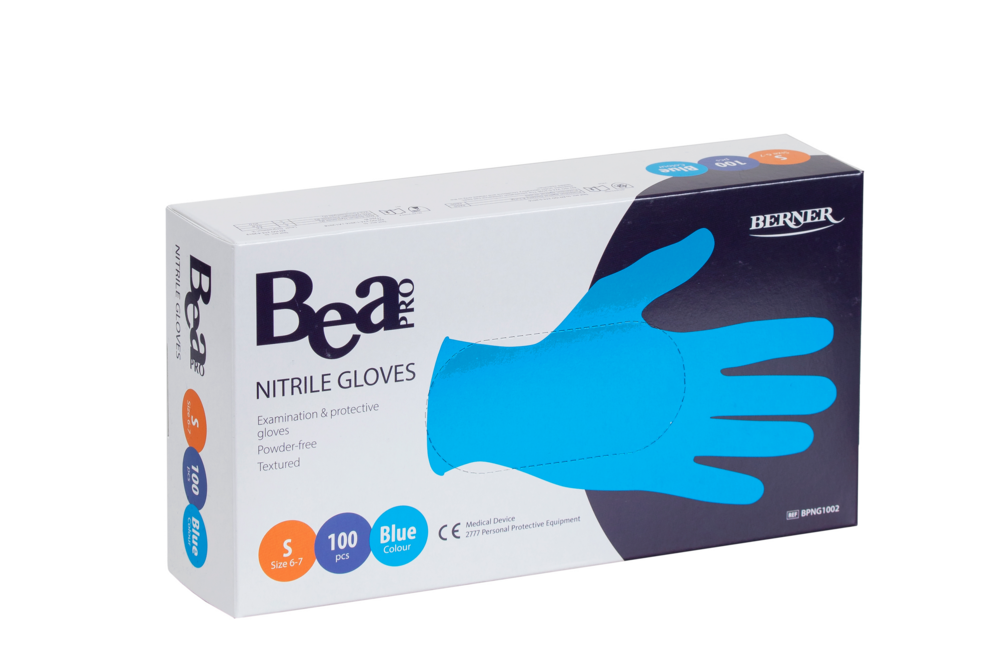 Tuotekuva: Bea Pro nitriilikäsine sinine S