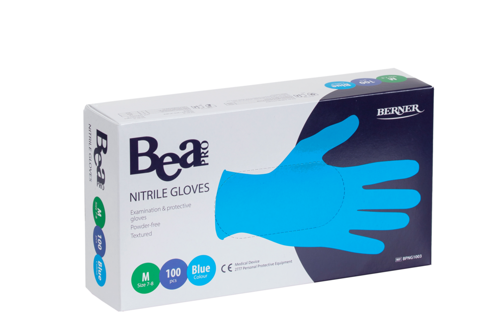 Tuotekuva: Bea Pro nitriilikäsine sininen M