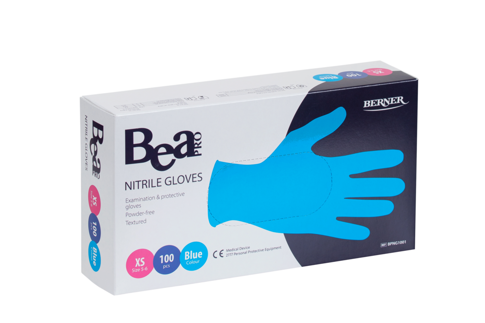 Tuotekuva: Bea Pro nitriilikäsine sininen XS