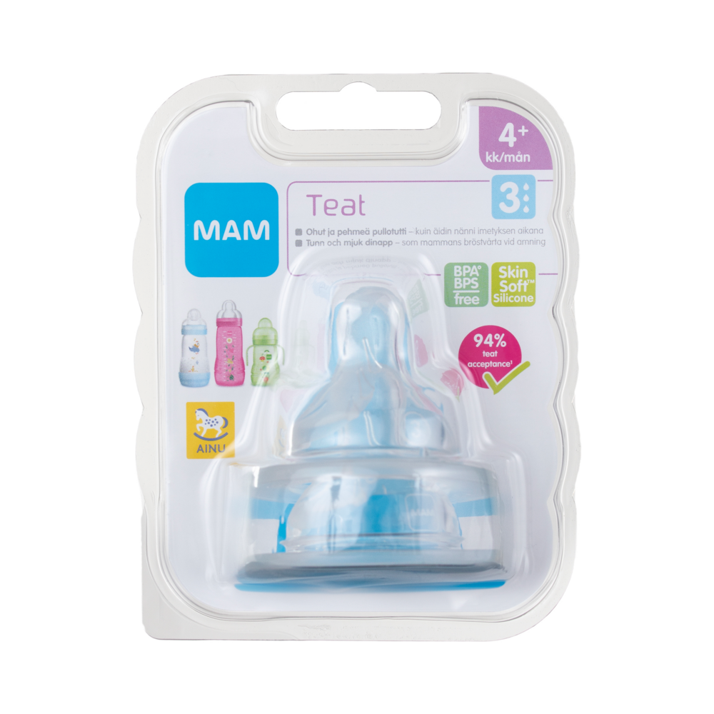 Tuotekuva: Ainu Mam pullotutti Teat3 4kk+ 2kpl