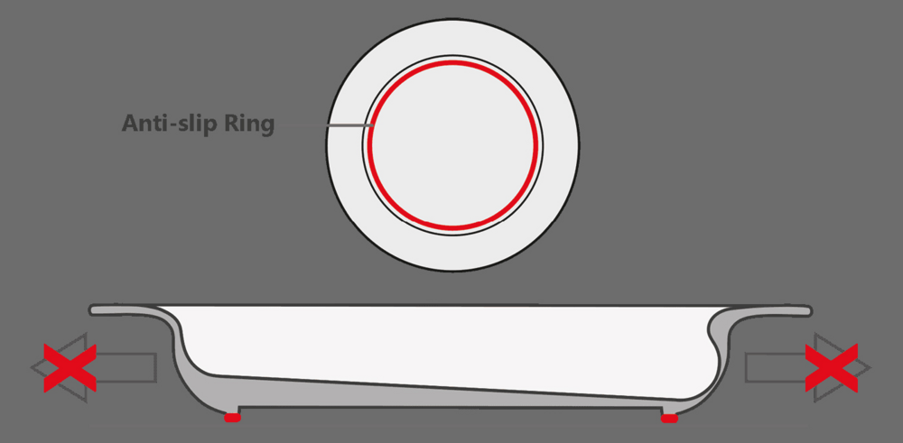 Tuotekuva: VITAL LÄMPÖLAUTANEN 25,5CM, PUNAINEN REUNA