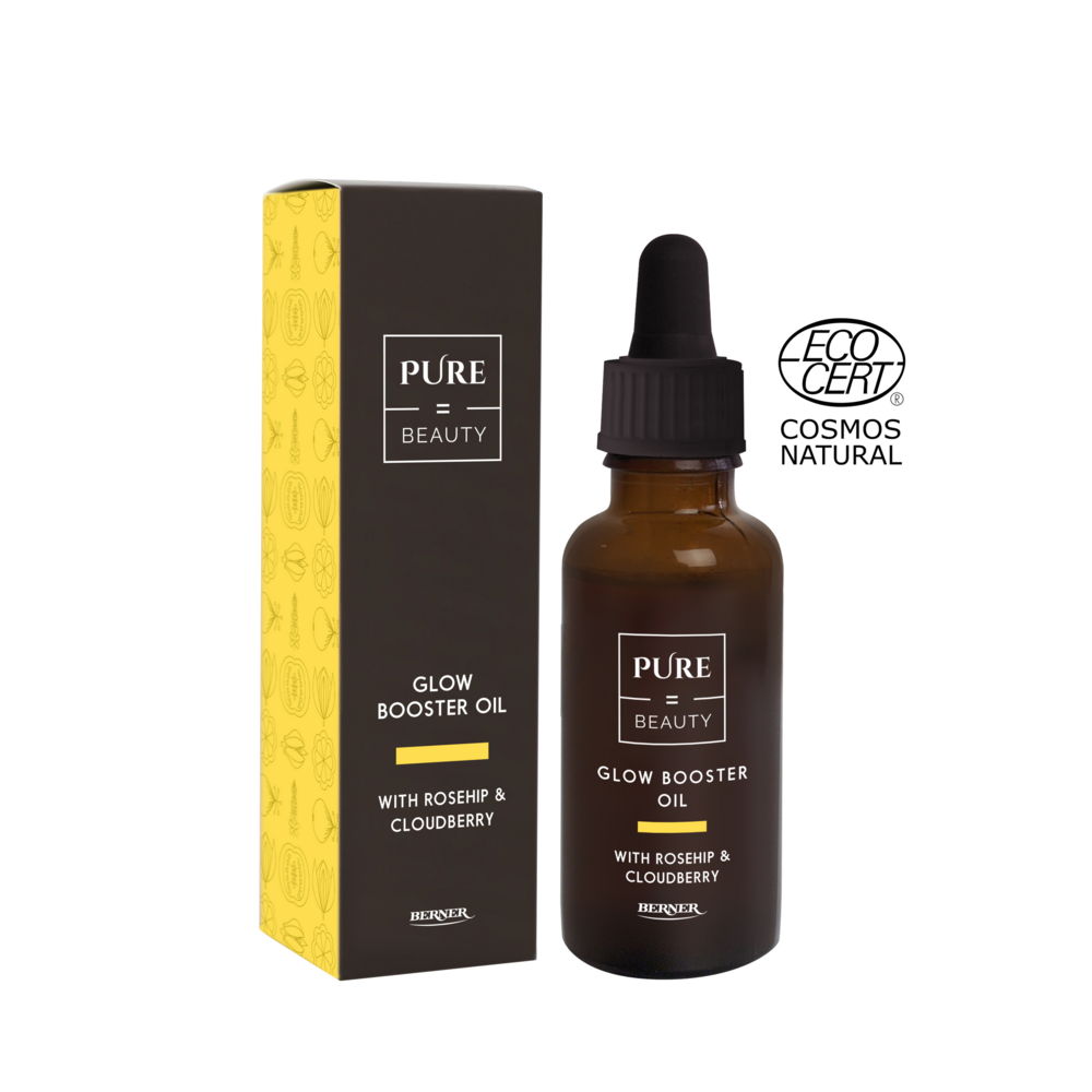 Tuotekuva: Pure=Beauty Glow Booster Oil with Rosehip &amp; Cloudberry -kasvoöljy 30 ml