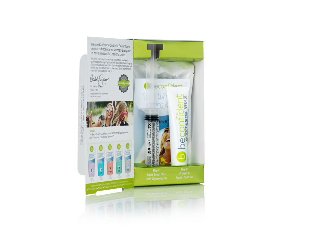 Tuotekuva: Beconfident Pro Kit X4 hampaiden kotivalkaisusetti 2x10ml
