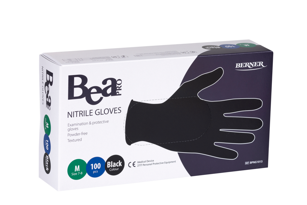 Tuotekuva: Bea Pro Nitriilikäsine M, musta