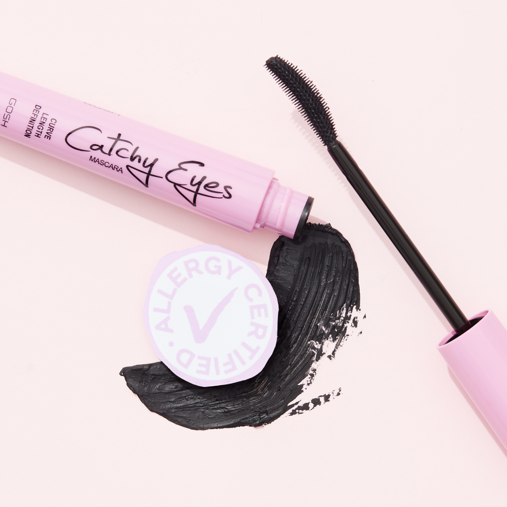 Tuotekuva: GOSH Catchy Eyes Mascara Allergy Certified -ripsiväri 8 ml, 001 Extreme Black