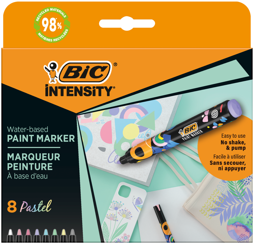 Tuotekuva: BIC PAPINT MARKERS BOX 8 PASTEL