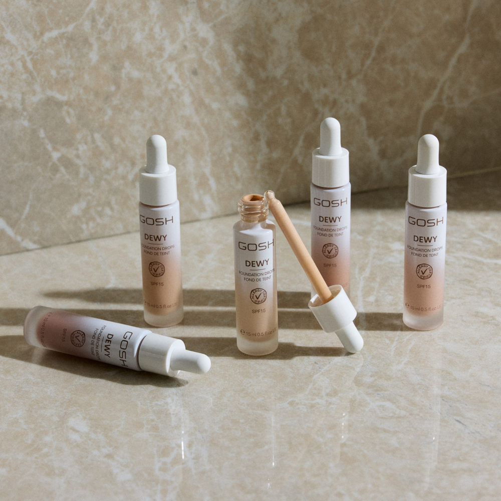 Tuotekuva: Gosh Dewy Foundation Drops 002 Porcelain meikkivoide 12ml