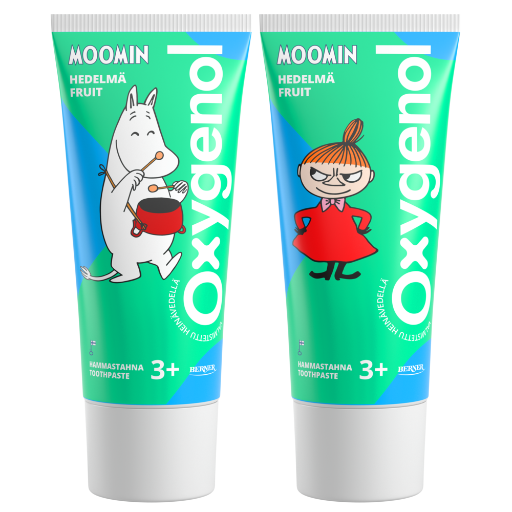 Tuotekuva: Oxygenol Moomin 50 ml Hedelmä hammastahna 3+ 