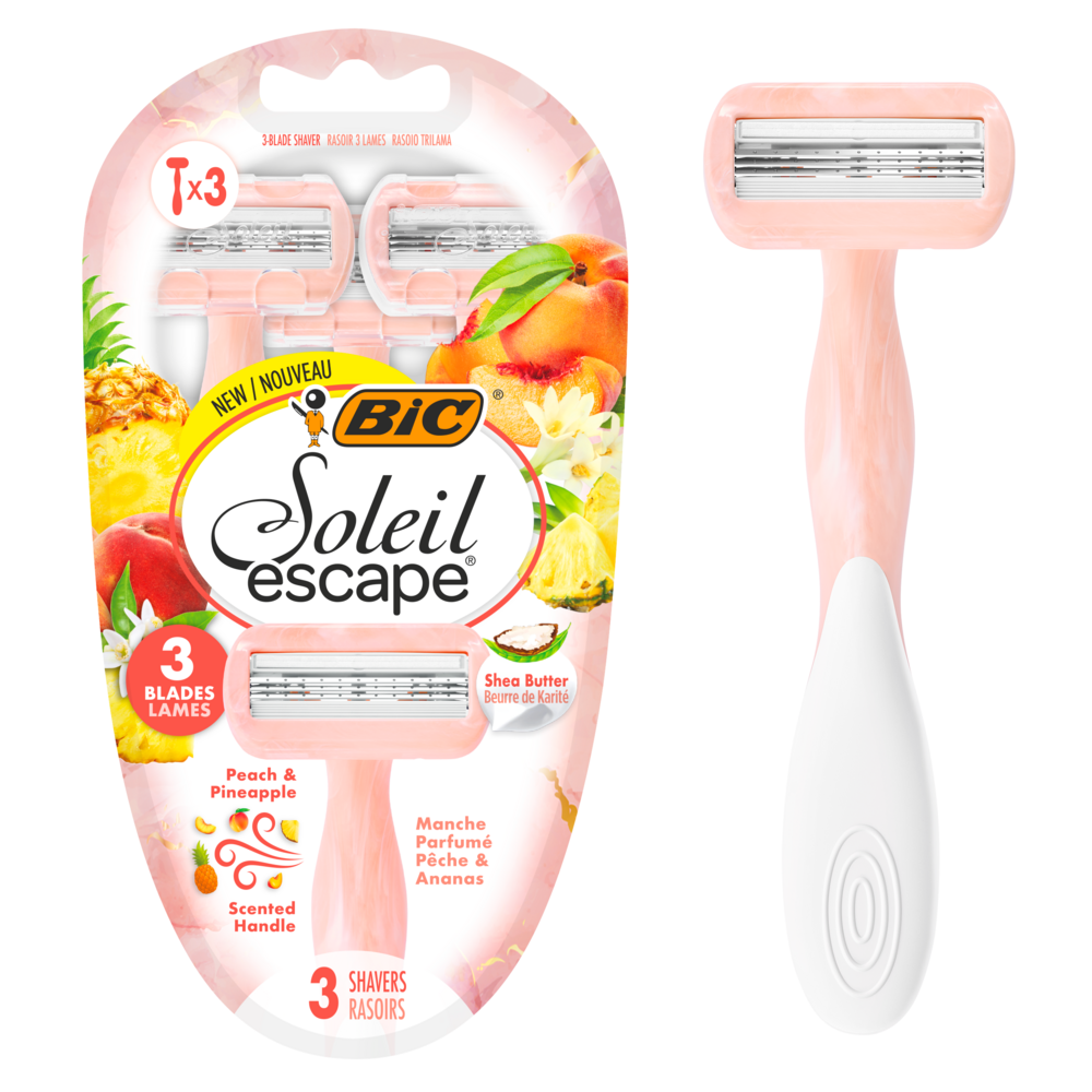 Tuotekuva: BIC Soleil Escape Peach & Pineapple-varsiterä 3-pack 3 teräinen