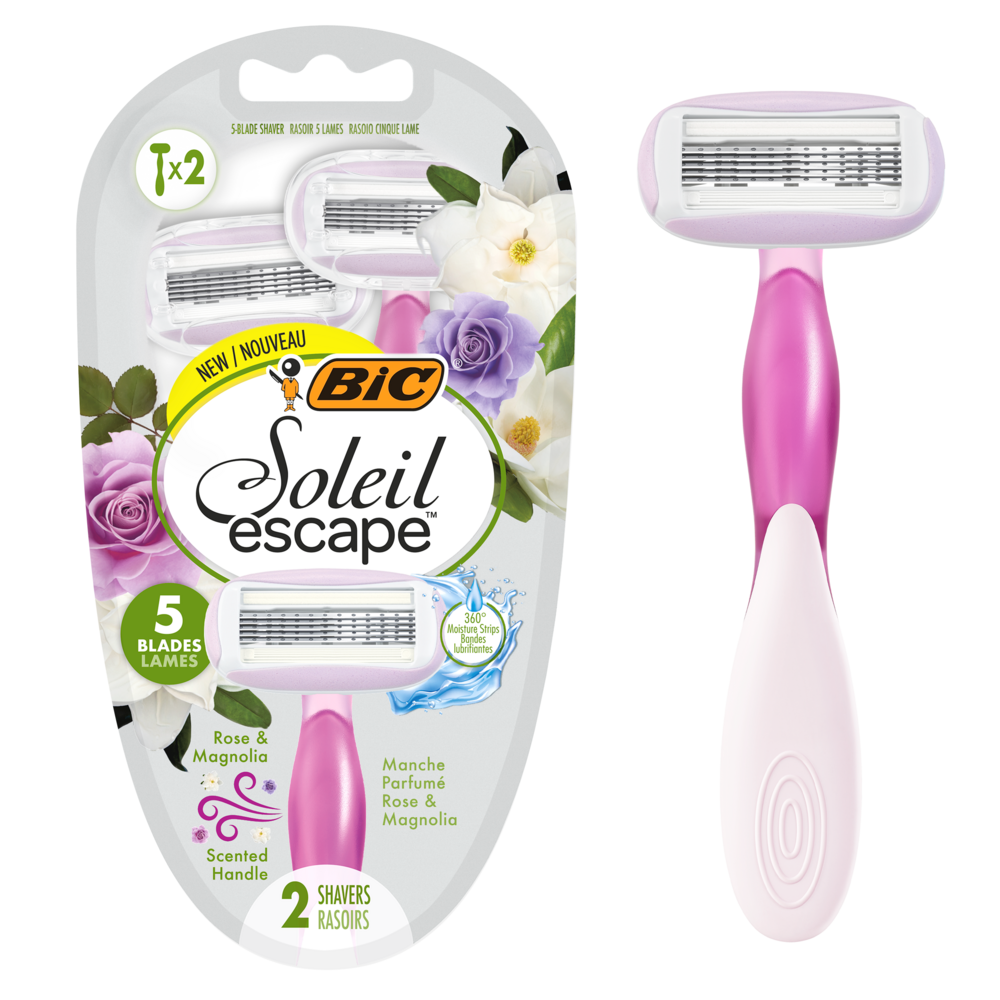 Tuotekuva: BIC Soleil Escape 5 Rose & Magnolia 2-pack 5-teräinen