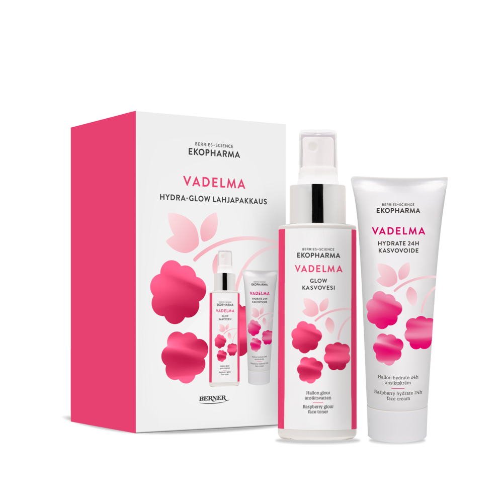 Tuotekuva: EKOPHARMA VADELMA HYDRA-GLOW LAHJAPAKKAUS