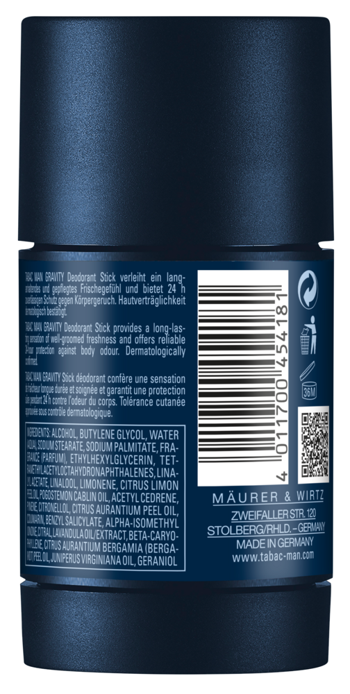Tuotekuva: Tabac Man 75ml Gravity Deodorant Stick deodorantti