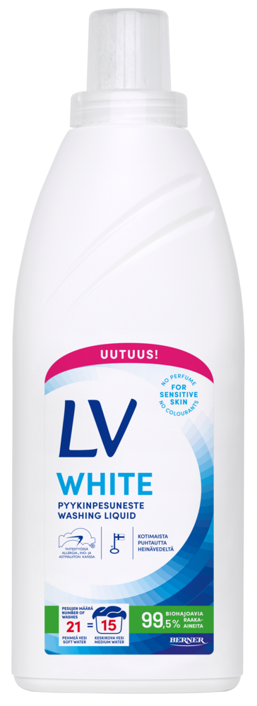 Tuotekuva: LV White pyykinpesuneste 750 ml