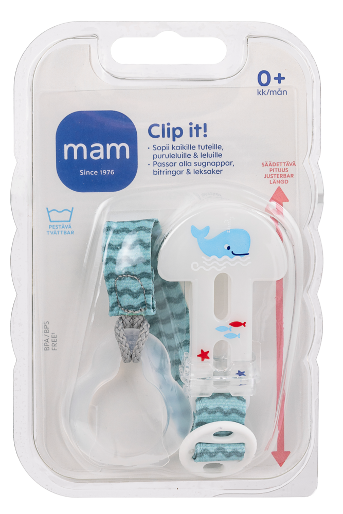 Tuotekuva: Mam Clip it! säädettävä tuttinauha