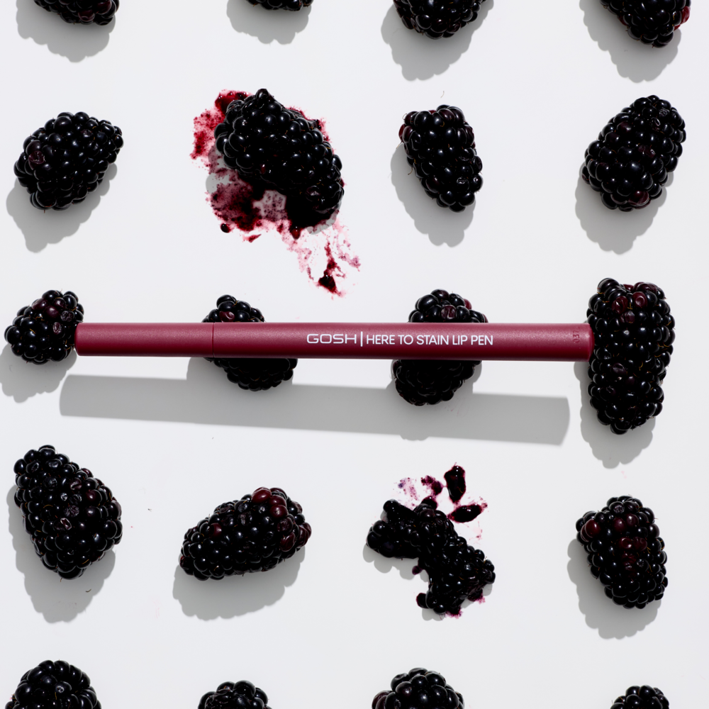 Tuotekuva: Gosh Here To Stain Lip Pen - Berry Stain 1ml huulikynä