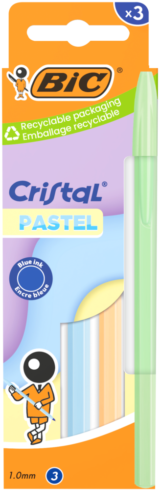 Tuotekuva: BIC CRISTAL PASTEL 3 PACK