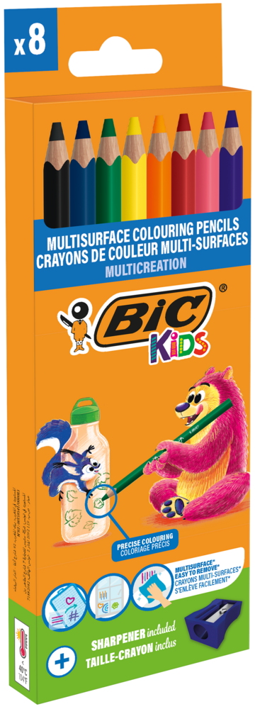 Tuotekuva: BIC KIDS MULTI VÄRIKYNÄ 8PACK