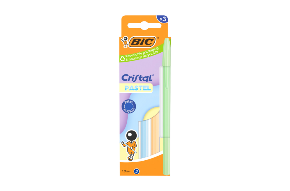 Tuotekuva: BIC CRISTAL PASTEL 3 PACK