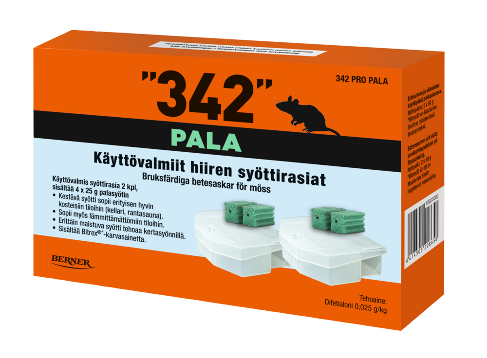 Tuotekuva: 342 Syöttirasia 2 kpl, palasyötti 50g