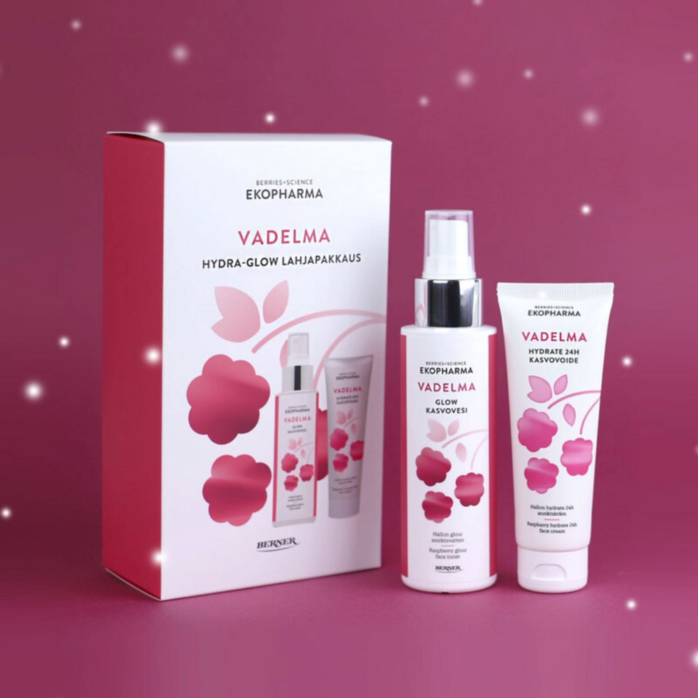 Tuotekuva: EKOPHARMA VADELMA HYDRA-GLOW LAHJAPAKKAUS